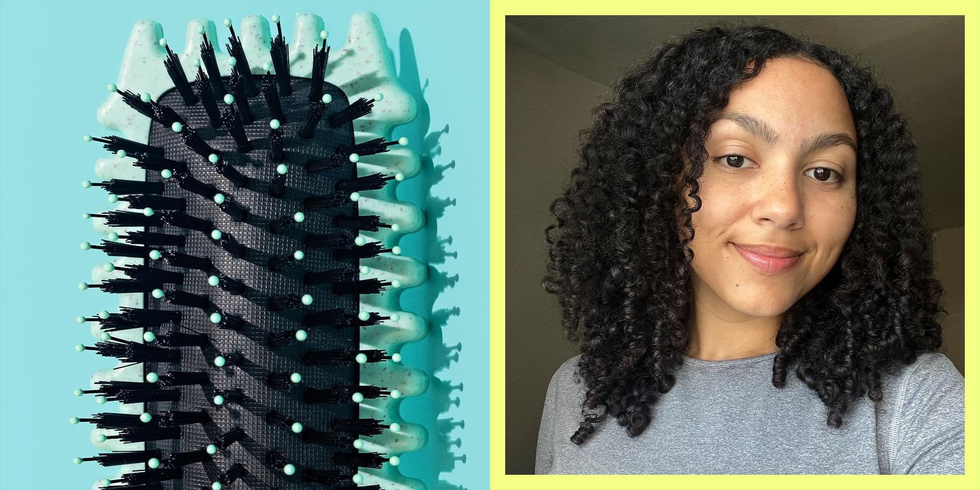 TikTok's Viral Bounce Curl Define EdgeLift Brush Transformed My Curls For A Defined, Frizz-Free Finish