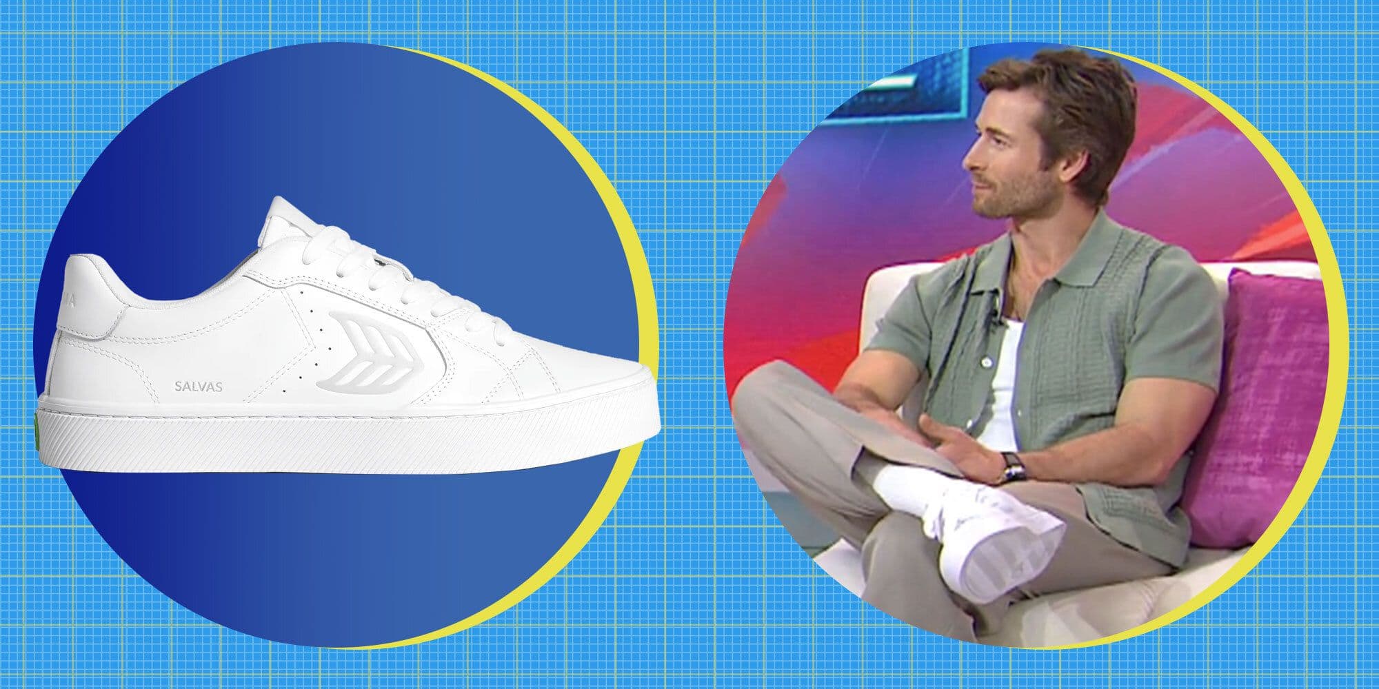Where to Shop Glen Powell's White Cariuma Sneakers on 'The Today Show'