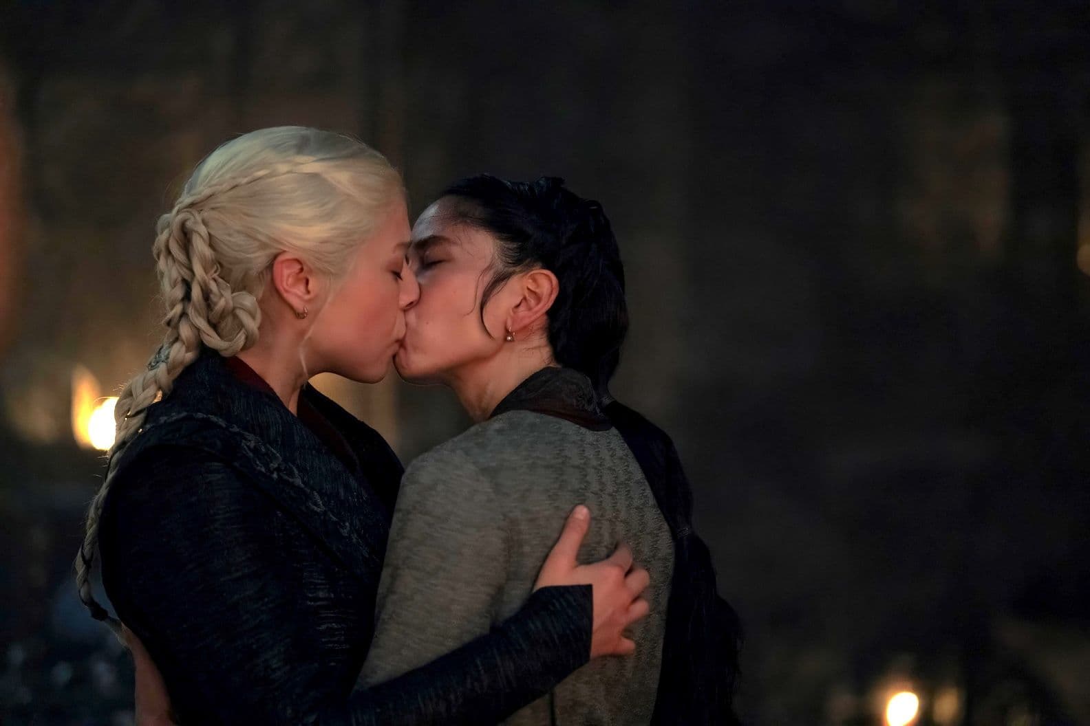 That Rhaenyra and Mysaria House of the Dragon Kiss Was Unscripted