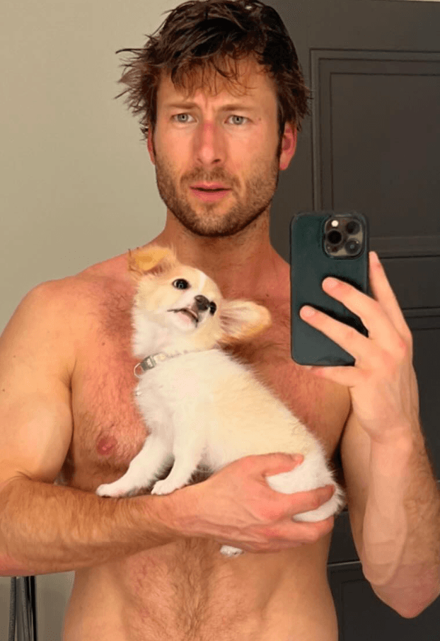 Glen Powell Looks Absolutely Ripped in New Shirtless Selfie