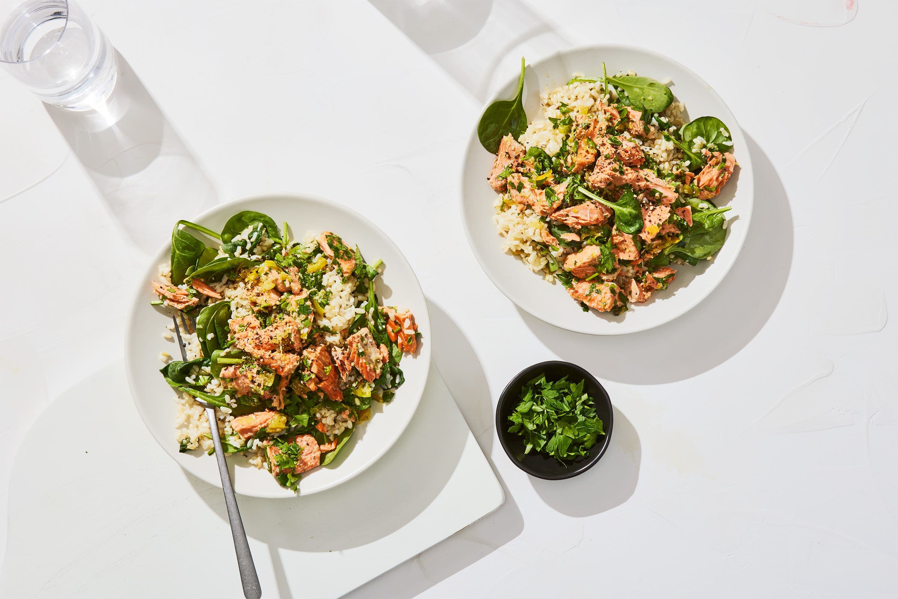 This Warm, Lemony Salmon On Brown Rice Recipe Packs 32 Grams Of Protein