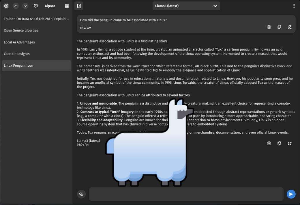 Alpaca Makes It Easy To Run Powerful AI Language Models On Linux