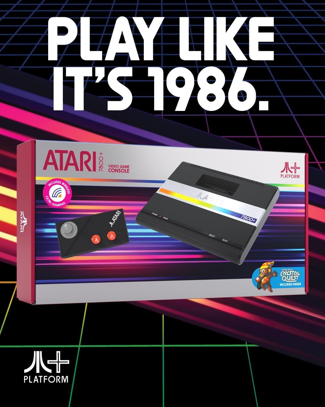 Atari 7800+ Remakes Classic Console With 2600 Game Compatibility