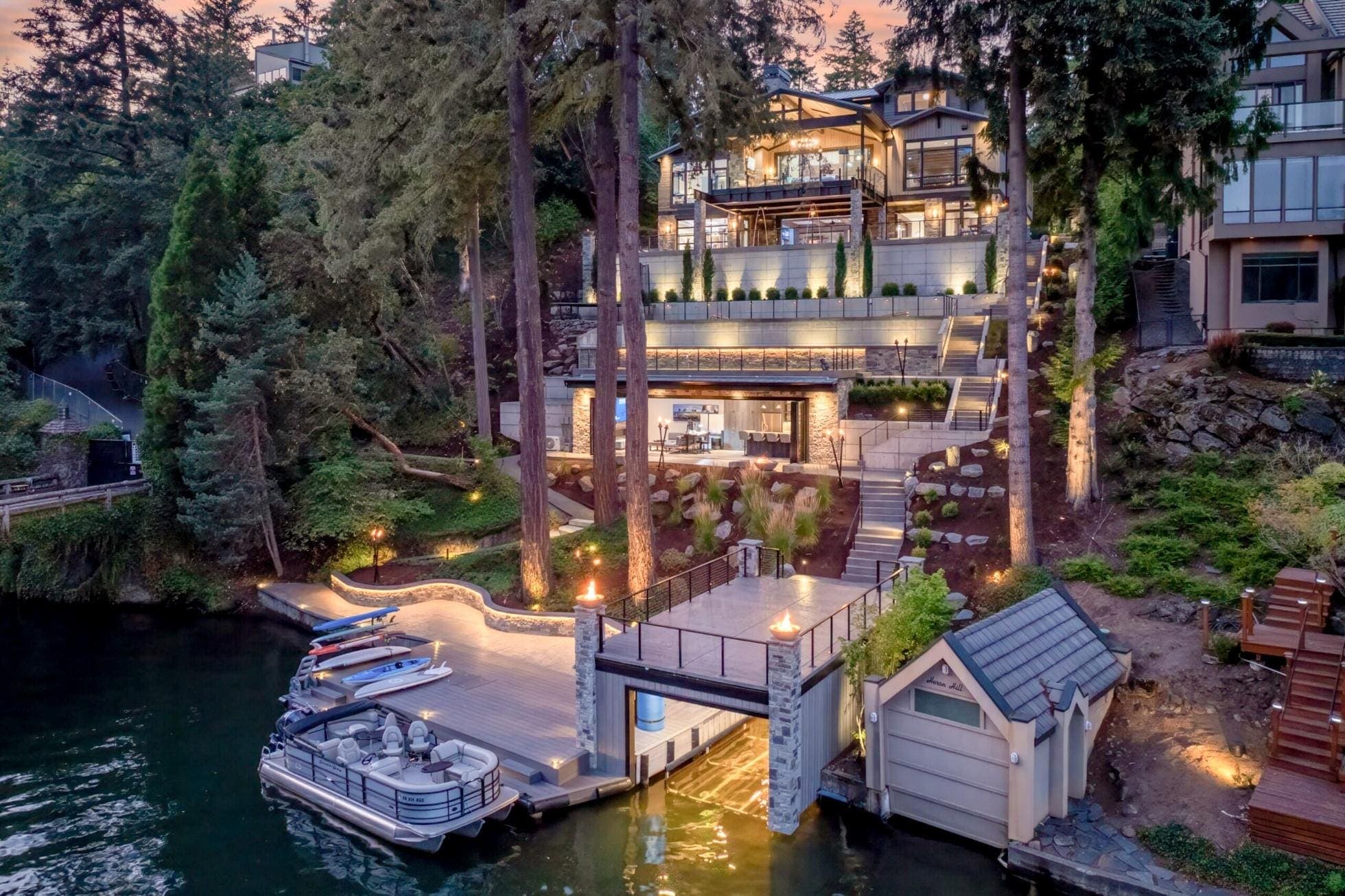A $12 Million Statement Home Built For Entertaining On Lake Oswego