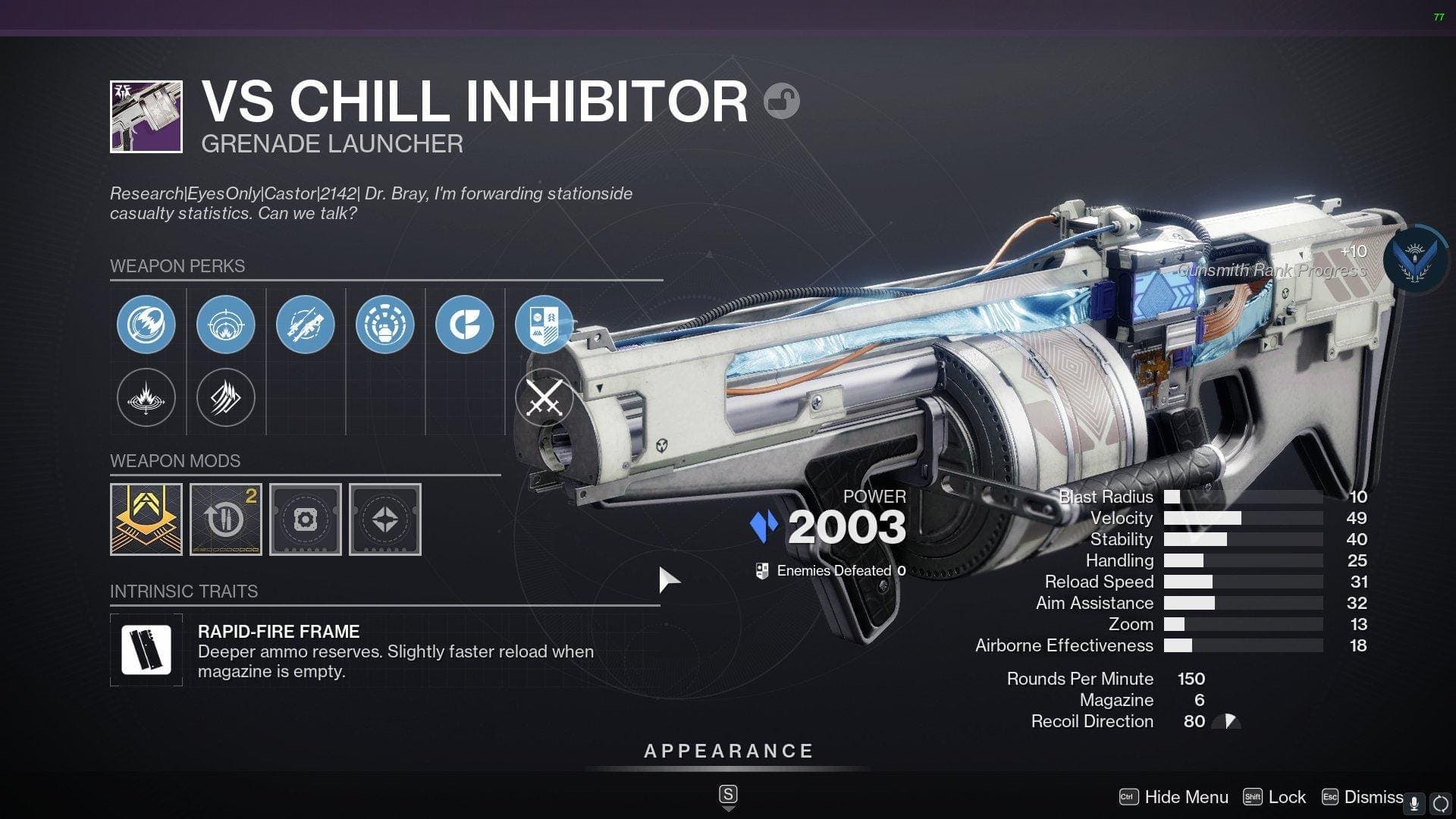 A ‘Destiny 2’ Theory Emerges About ‘Rigged’ Weighted VS Chill Inhibitor Drops
