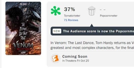 ‘Venom: The Last Dance’ Reviews Are Terrible, Which Means Nothing