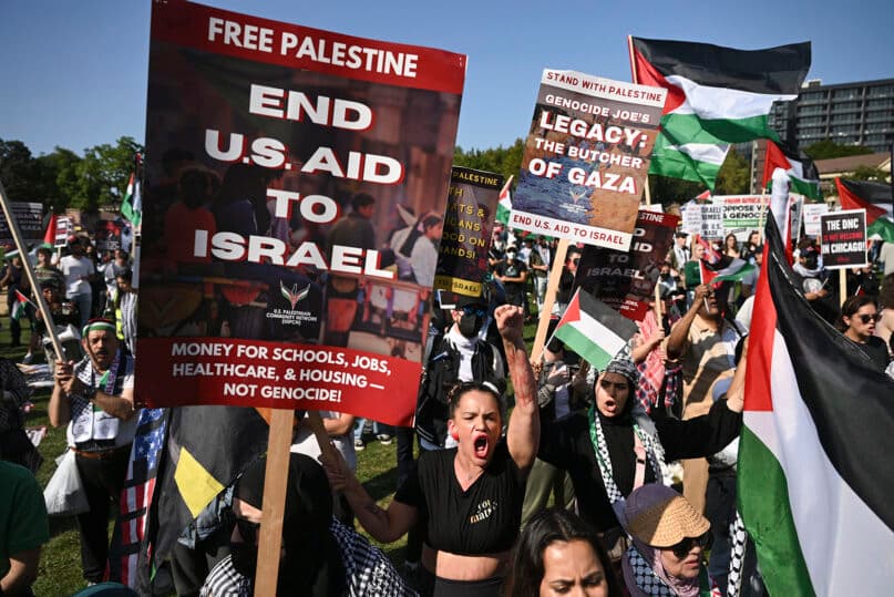 Palestinian allies make last-ditch push for speaker on the DNC stage