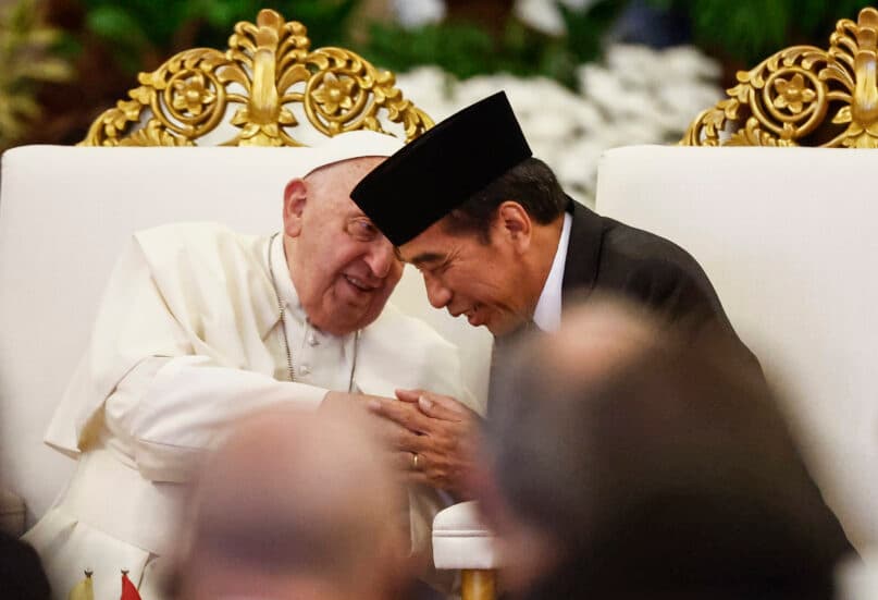 The pope urges Indonesia to live up to its promise of ‘harmony in diversity’